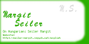 margit seiler business card